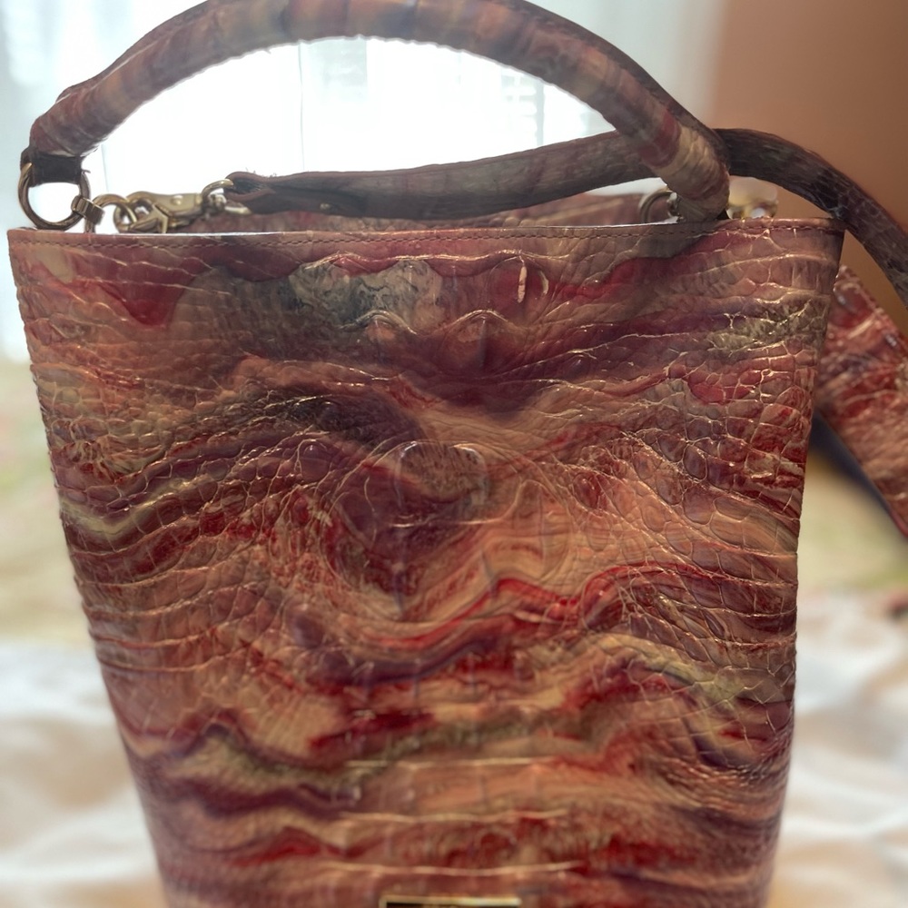 COPY - Brahmin Amelia Aura Melbourne bucket purse w-Addy Wallet.